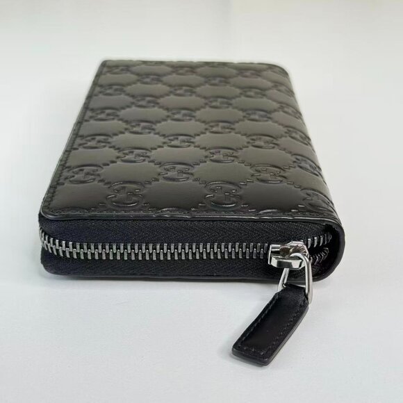 Gucci Black GG Logo Printed Wallet with Classic Logo Design - Picture 5 of 8